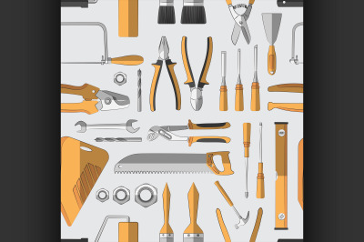 Construction tools pattern