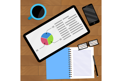 Planning annual diagram and graph