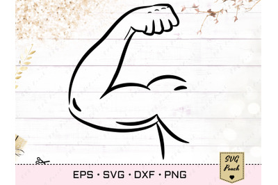 Biceps SVG, Bodybuilder Arm Svg