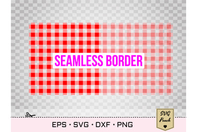 Gingham tablecloth seamless pattern SVG