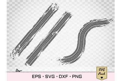 Tire tracks set of 2 SVG