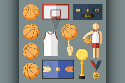 Basketball Vector Elements