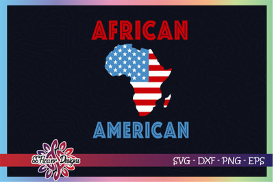 African american africa map usa flag