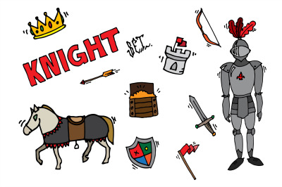 Knight icons set