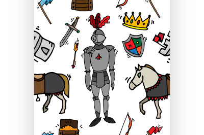 Knight icons pattern