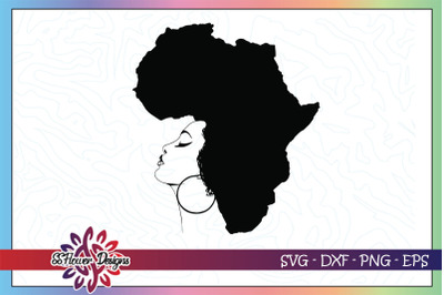 Black woman svg&2C; africa map svg&2C; black woman svg