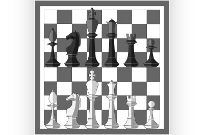 Chess board. Game. Icon set