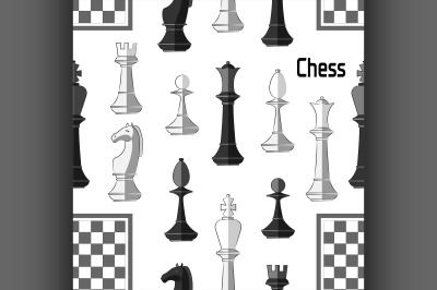 Chess board. Game. Pattern