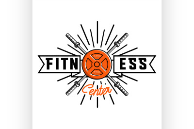 Color vintage fitness emblem&2C; lang&3D;&amp;quot;x-repair