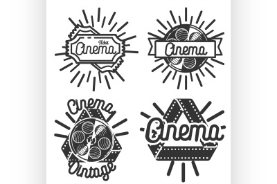 Vintage cinema emblems