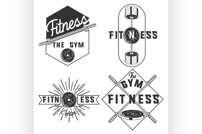 vintage fitness, gym emblems, lang=&quot;x-repair