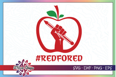 Teach Love Inspired svg, redfored svg, apple svg, fist svg