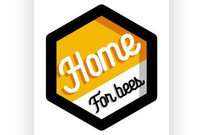 Color vintage honey emblem