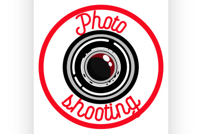 Color vintage photographer emblem