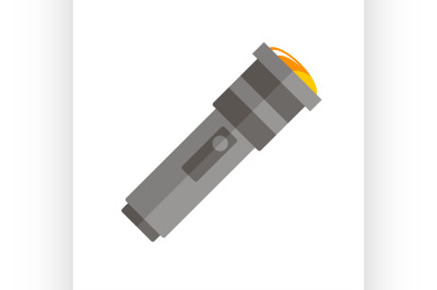 Flat flashlight icon