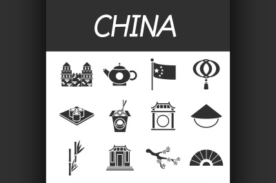 China icons set