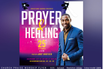 Church Prayer Healing Flyer