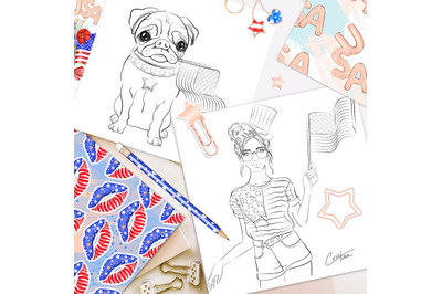 4TH OF JULY Coloring Pages