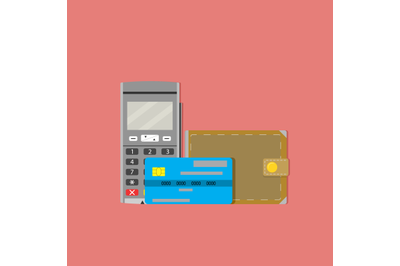 Commercial paying transaction terminal