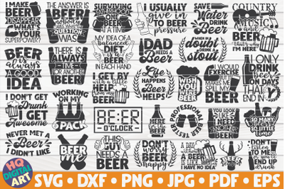 Beer Quotes SVG Bundle | 30 designs