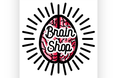 Color vintage scientific shops emblem