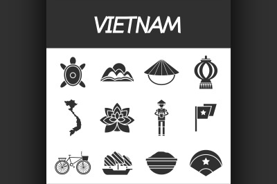 Vietnam icon set