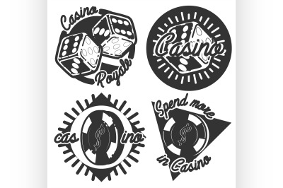 Vintage casino emblems