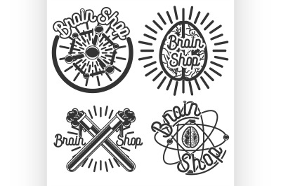 Vintage scientific shops emblems