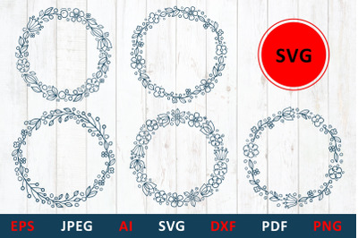 Circle Wreath On All Category Thehungryjpeg Com