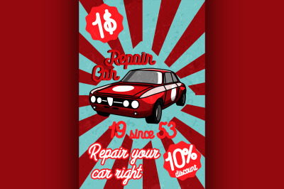 Car repair banner