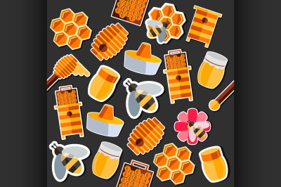 Honey flat collage