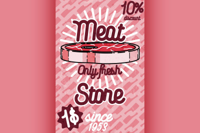 Meat store banner