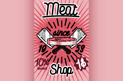 Meat store banner