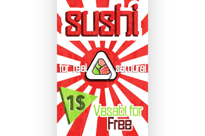 Sushi color banner