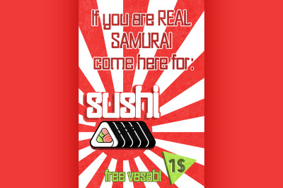 Sushi color banner