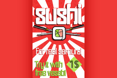 Sushi color banner