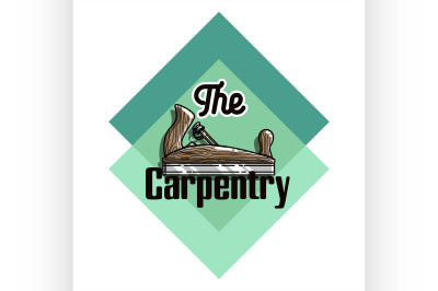 Color vintage Carpenter emblem
