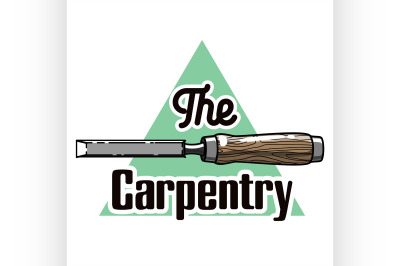 Color vintage Carpenter emblem