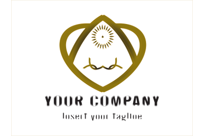 Logo Gold Ornament Triangle