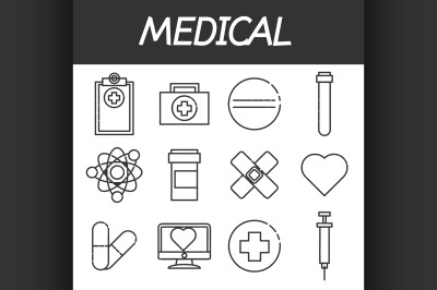 Medical icon set