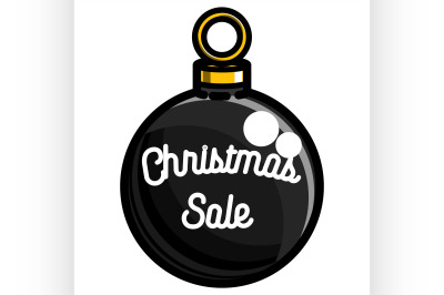 Color vintage Christmas sale emblem