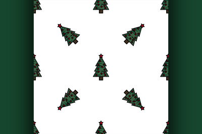 Christmas flat icon pattern