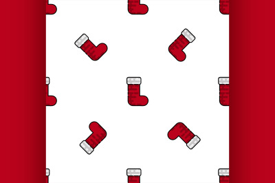 Christmas flat icon pattern