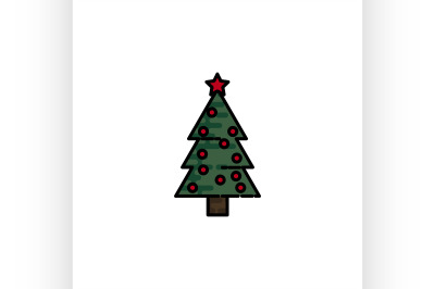 Christmas flat icon