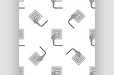 electricity flat icon pattern