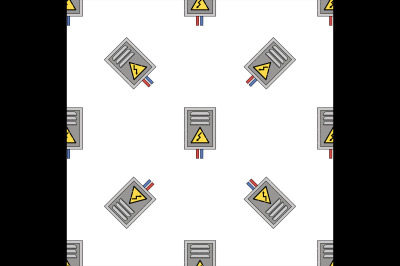 electricity flat icon pattern