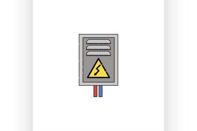 Electricity flat icon