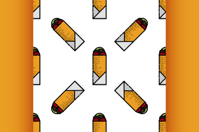 Fast food flat pattern