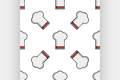 Kitchen flat icon pattern