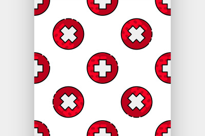 Medical flat icon pattern